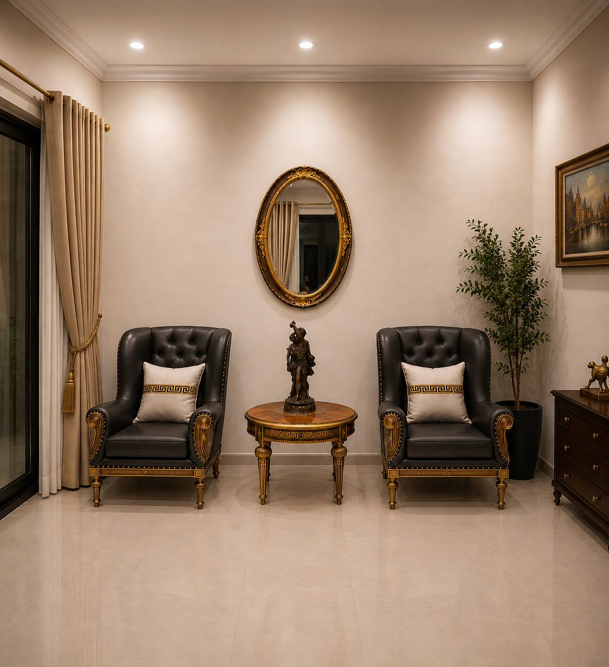 Da Vinci Single Seater Accent Chair - Eliz Gallery BSD